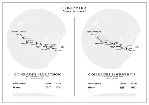 Comrades Marathon Back to Back 2023/2024 | Zero One One Running Co.