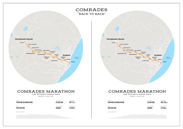 Comrades Marathon Back to Back 2023/2024 | Zero One One Running Co.