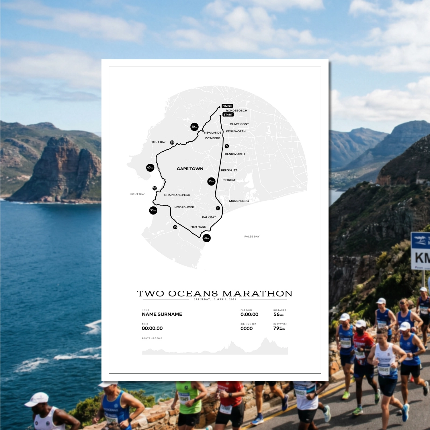 Two Oceans 56km - Digital B&W